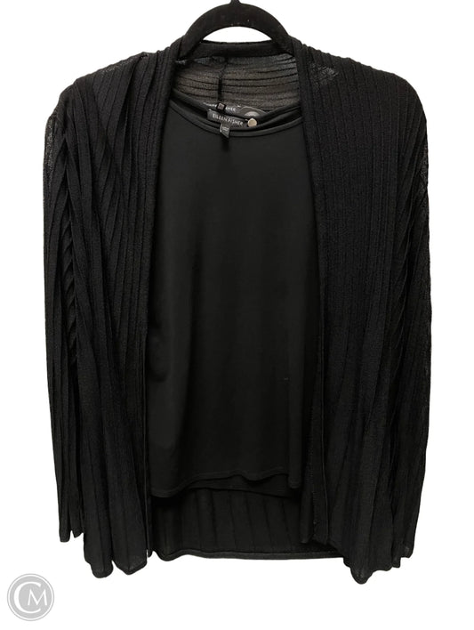 Sweater 2pc By Eileen Fisher In Black, Size: L