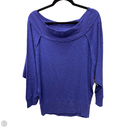 Top Long Sleeve By We The Free In Blue, Size: L