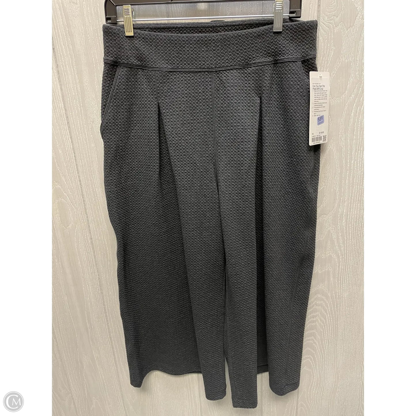 Athletic Capris By Lululemon In Grey, Size: 10