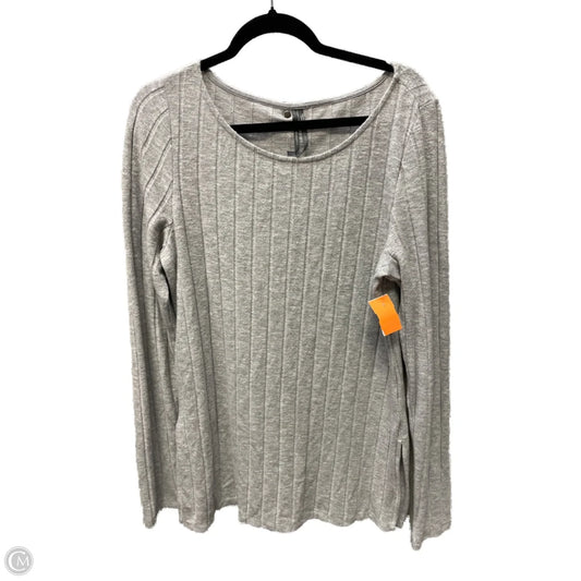 Top Long Sleeve By Anthropologie In Grey, Size: Xl