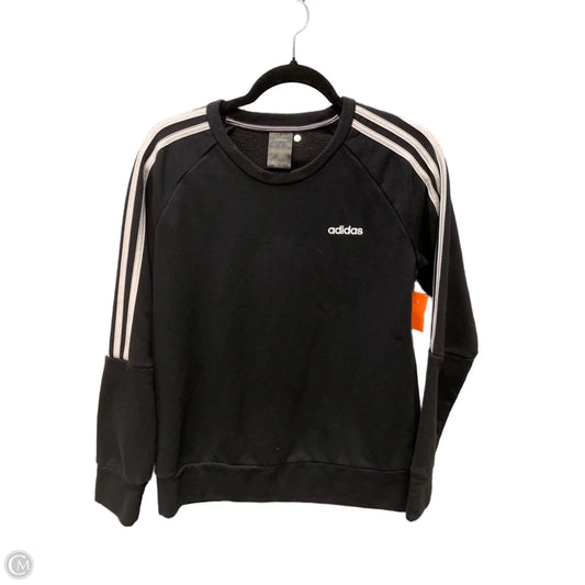 Sweatshirt Crewneck By Adidas In Black, Size: M
