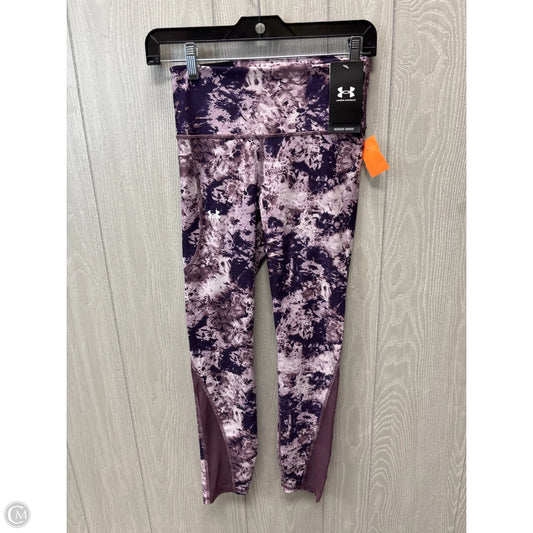 Athletic Leggings By Under Armour In Purple, Size: S