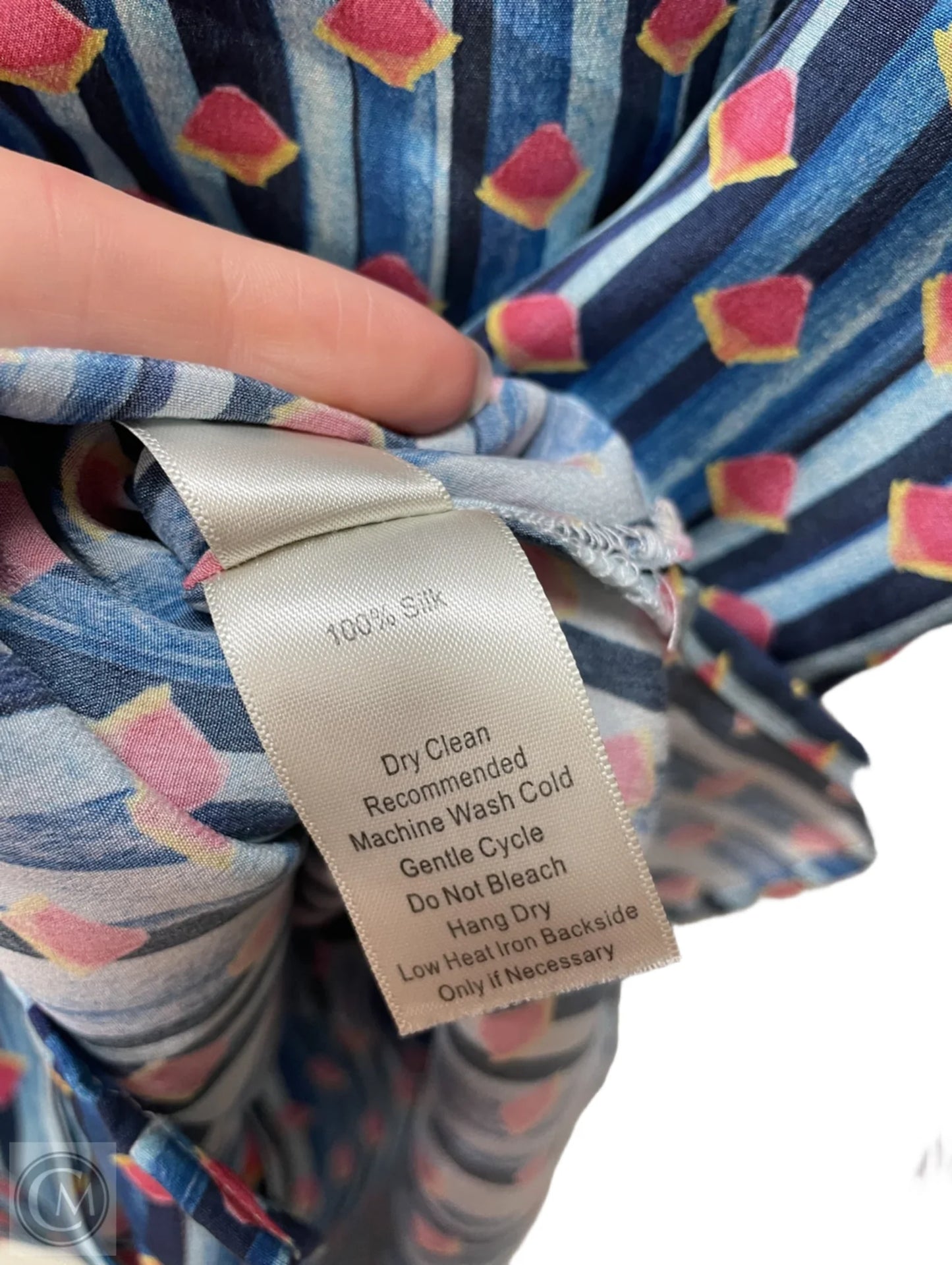 Blouse Long Sleeve By Ecru In Geometric Pattern, Size: S