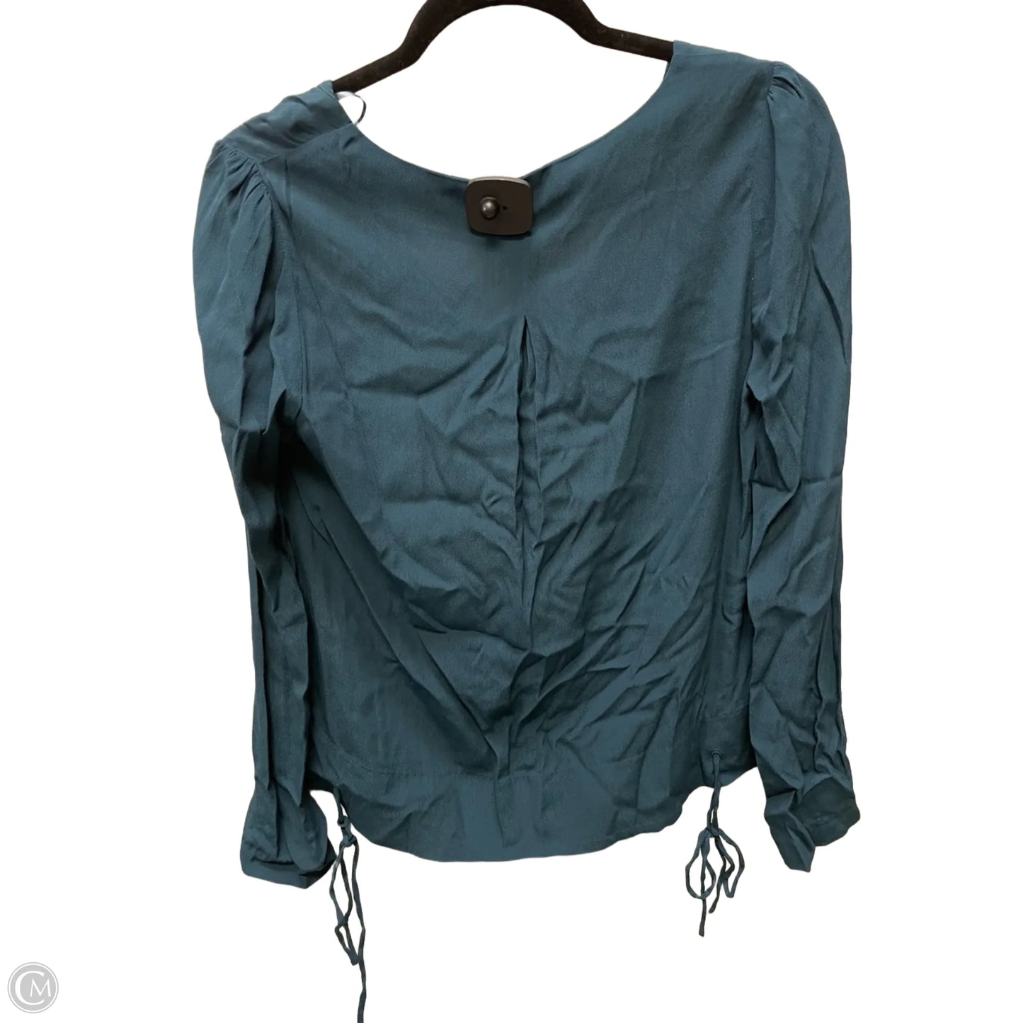 Blouse Long Sleeve By GF In Teal, Size: S