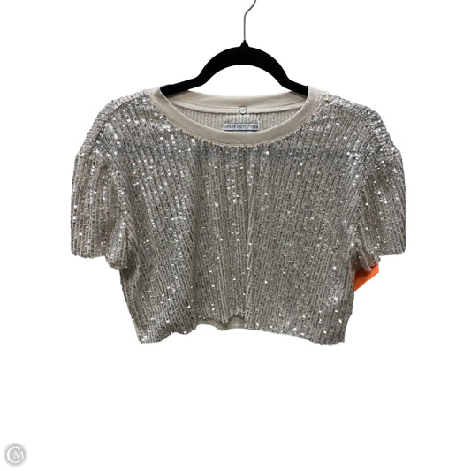 Blouse Short Sleeve By Urban Outfitters In Gold, Size: Xs