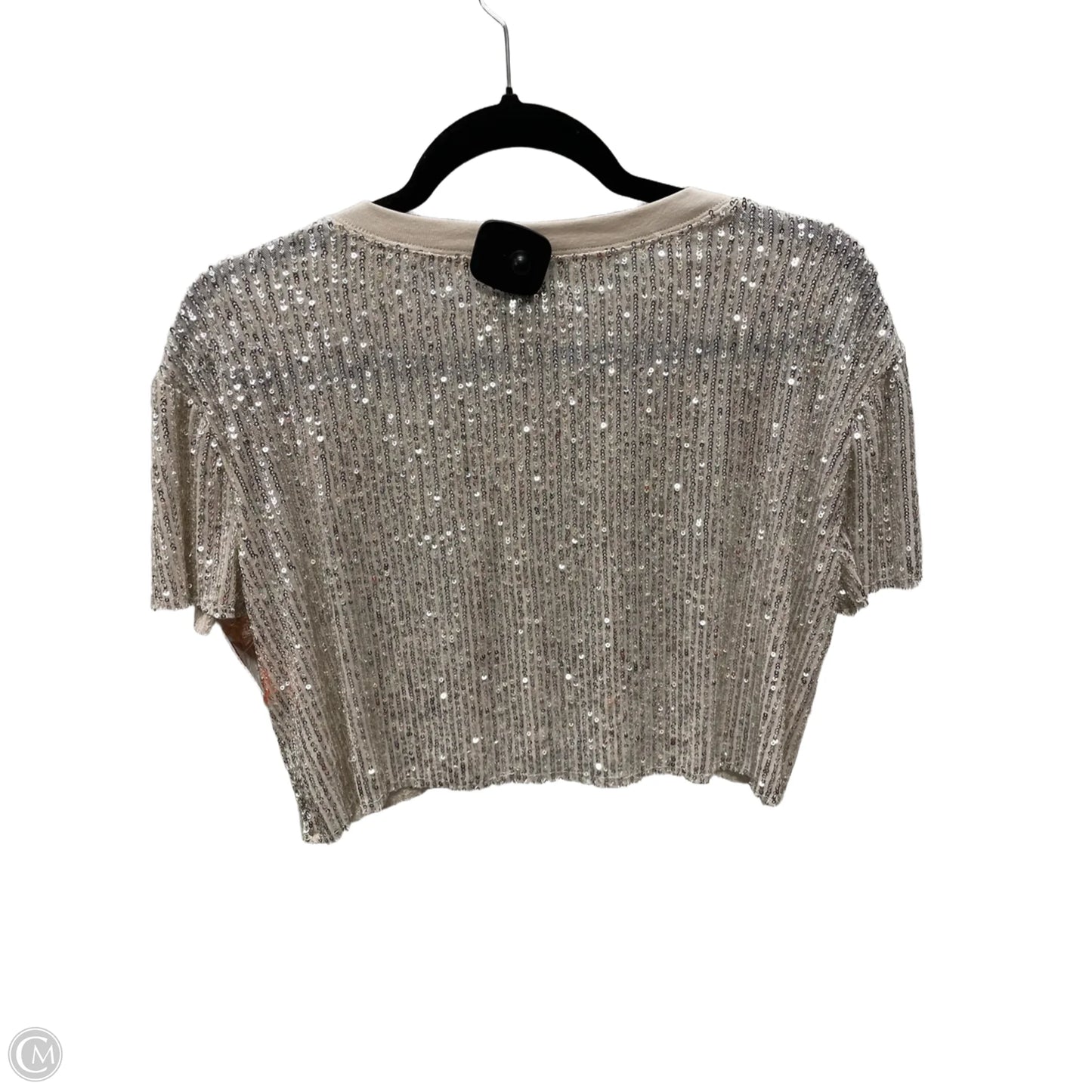 Blouse Short Sleeve By Urban Outfitters In Gold, Size: Xs