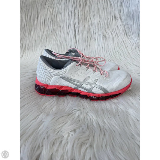 Shoes Athletic By Asics In Pink & White, Size: 8