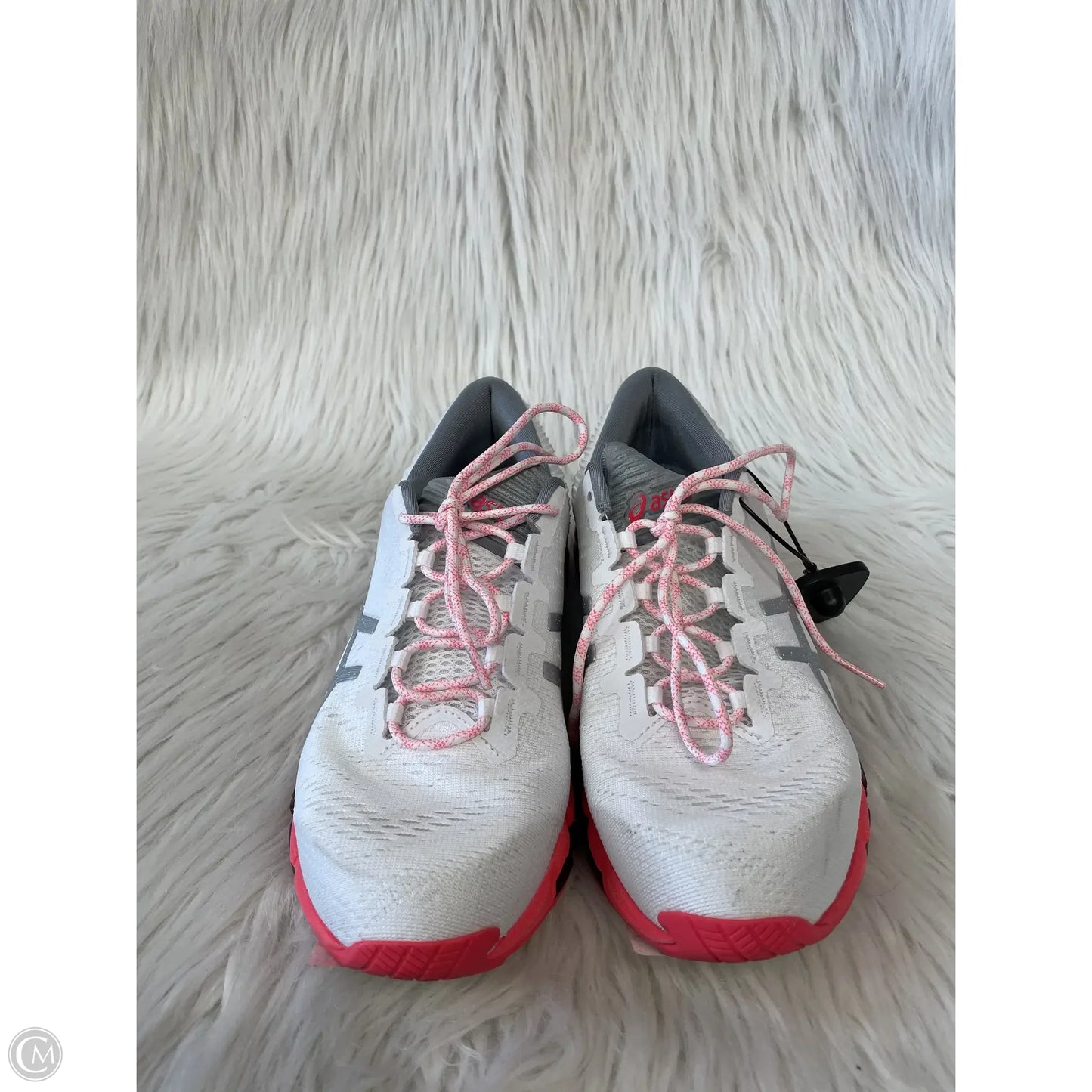 Shoes Athletic By Asics In Pink & White, Size: 8