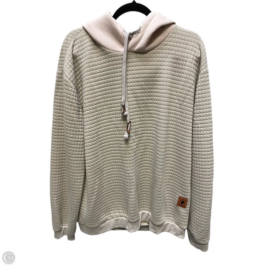 Sweatshirt Hoodie By COOF ANDY  In Tan, Size: Xl
