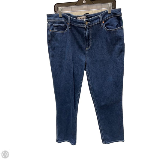 Jeans Straight By Paige In Blue Denim, Size: 16