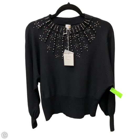 Sweater By Vila Milano In Black & Silver, Size: S
