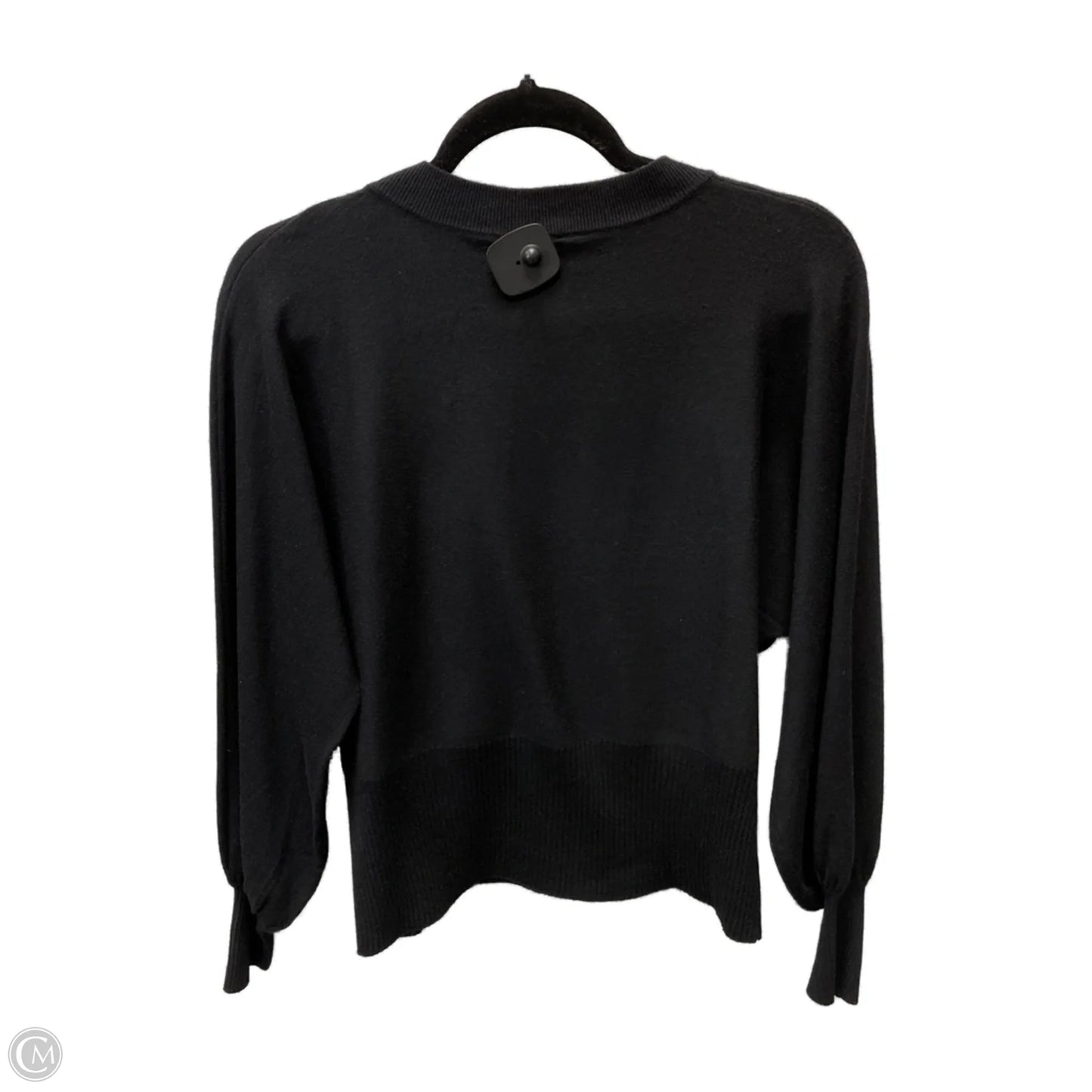 Sweater By Vila Milano In Black & Silver, Size: S