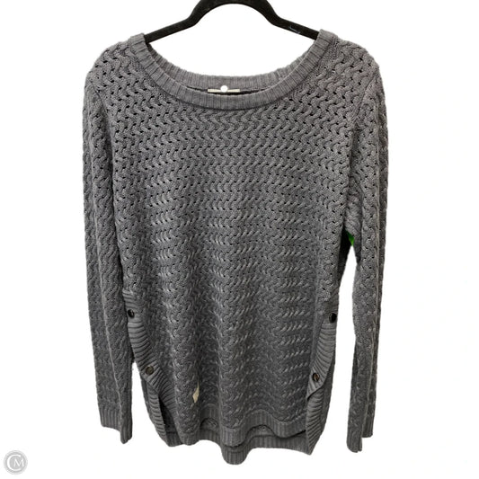 Sweater By Simply Southern In Grey, Size: Xl