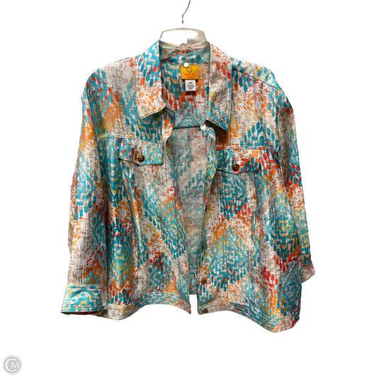 Jacket Other By Ruby Rd In Blue & Orange, Size: 2x