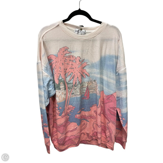 Top Long Sleeve By Wildfox In Multi-colored, Size: L