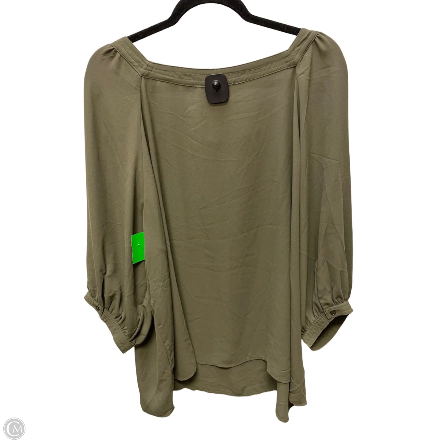 Blouse Short Sleeve By Chelsea And Theodore In Green, Size: 2x