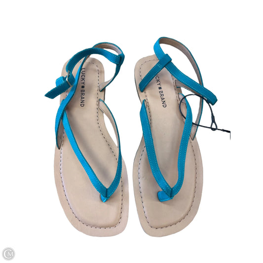 Sandals Flats By Lucky Brand In Teal, Size: 9