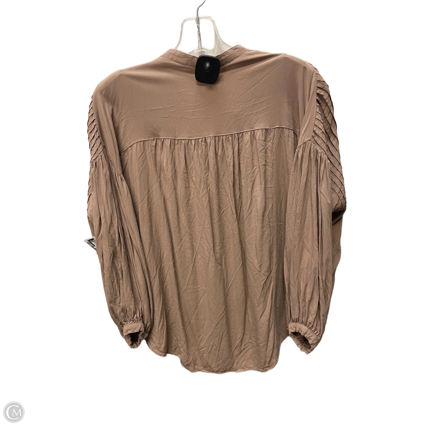 Top Long Sleeve By Mustard Seed In Brown, Size: M