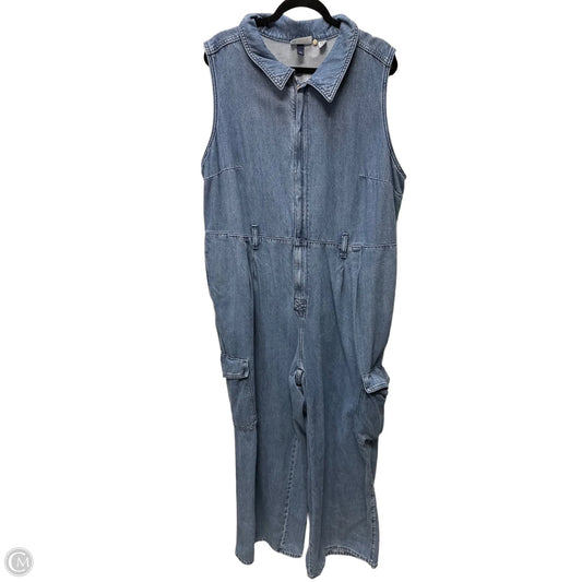 Jumpsuit By Universal Thread In Blue Denim, Size: 1x