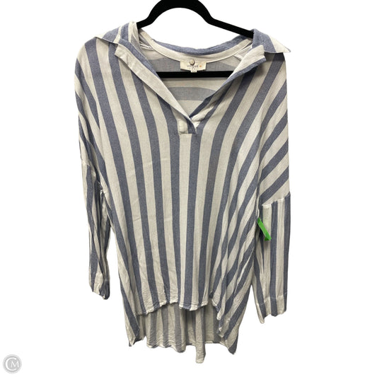 Top Long Sleeve By Umgee In Striped Pattern, Size: 1x