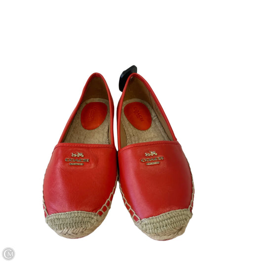 Shoes Designer By Coach In Orange, Size: 6.5