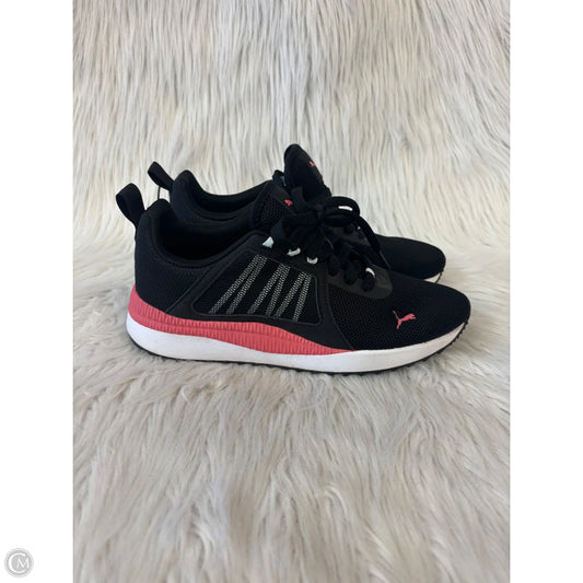 Shoes Athletic By Puma In Black & Pink, Size: 8