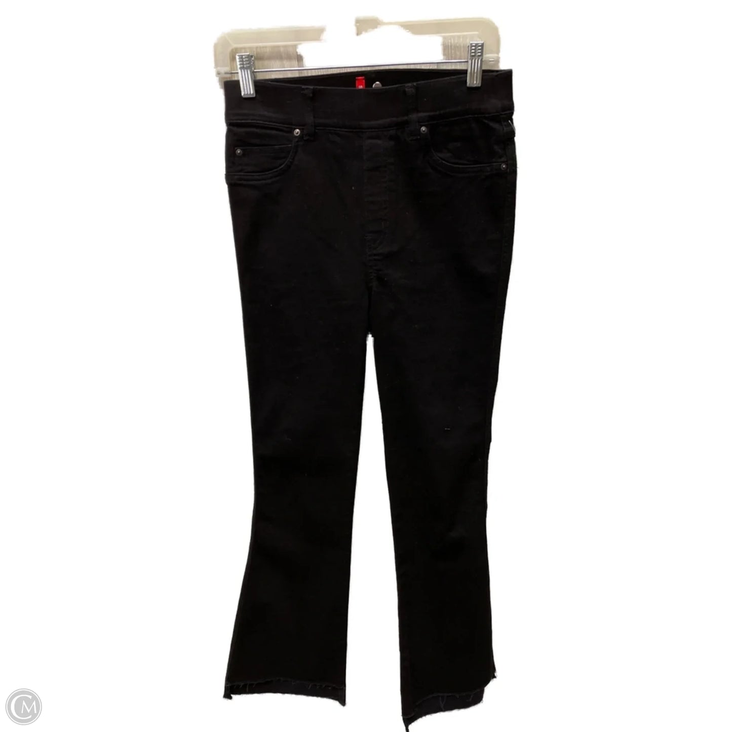 Jeans Boot Cut By Spanx In Black Denim, Size: 4