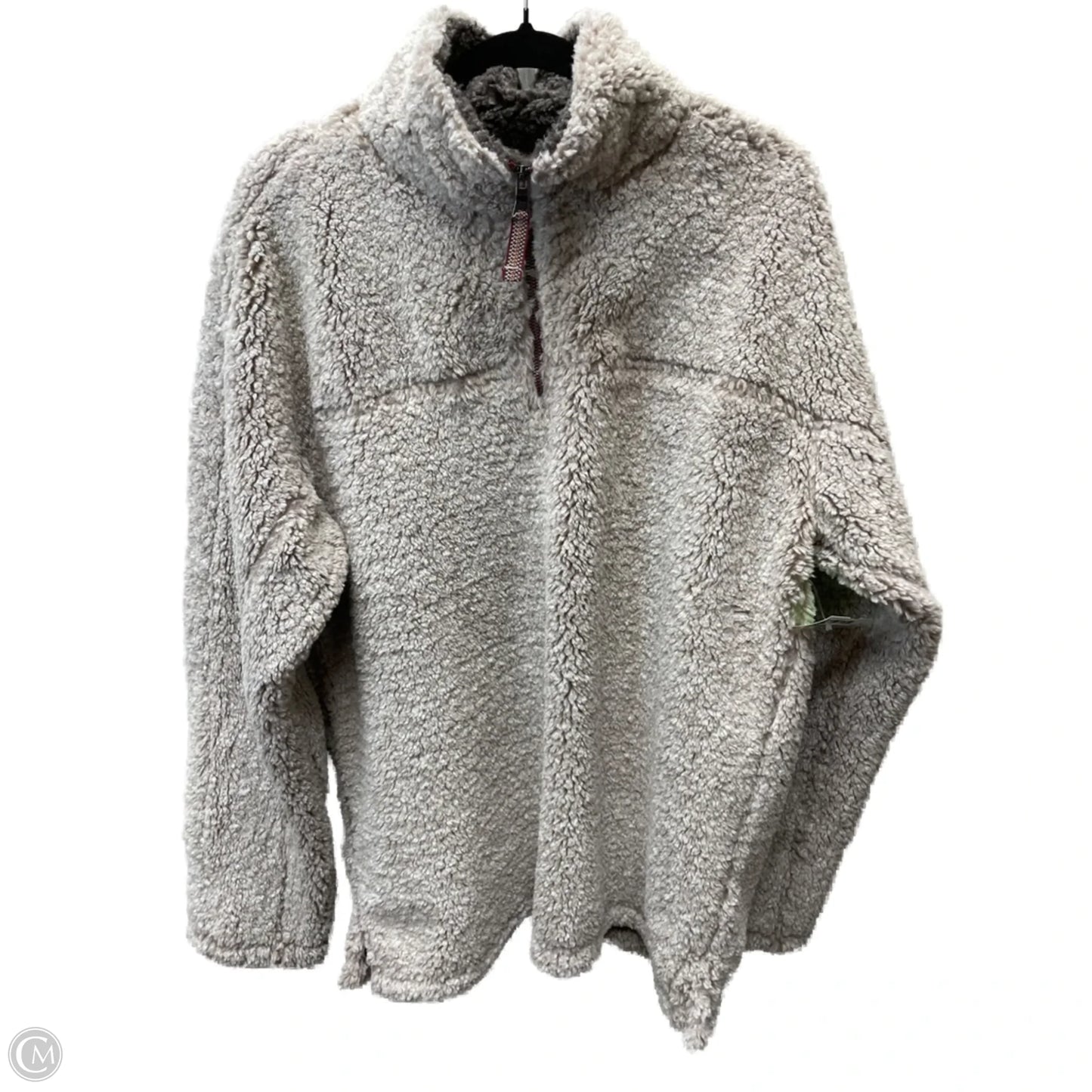 Jacket Faux Fur & Sherpa By True Grit In Taupe, Size: L