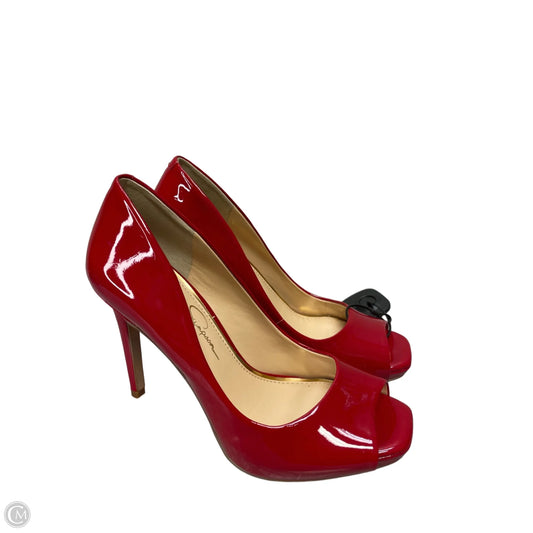 Shoes Heels Stiletto By Jessica Simpson In Red, Size: 7