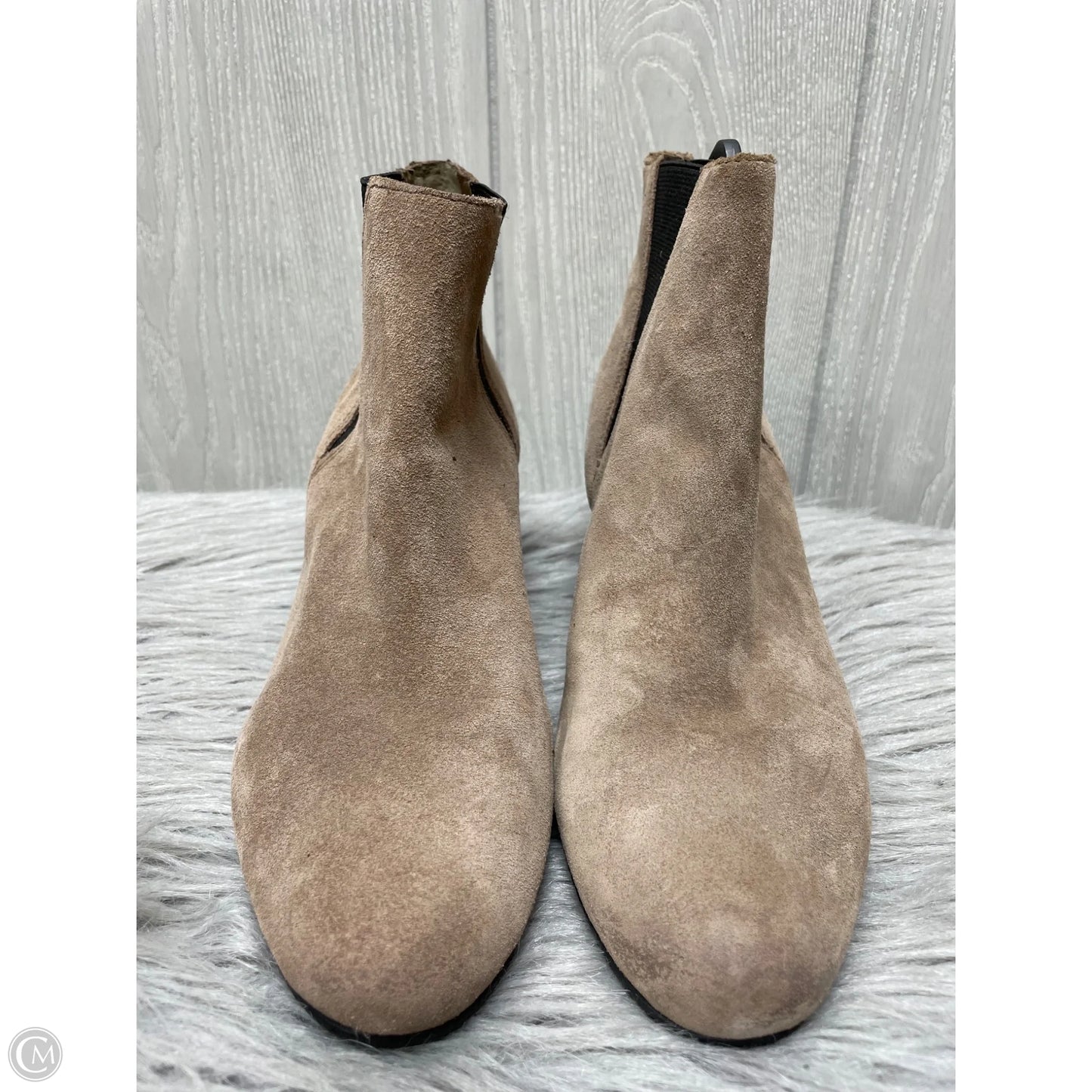 Boots Ankle Heels By Sam Edelman In Tan, Size: 9.5