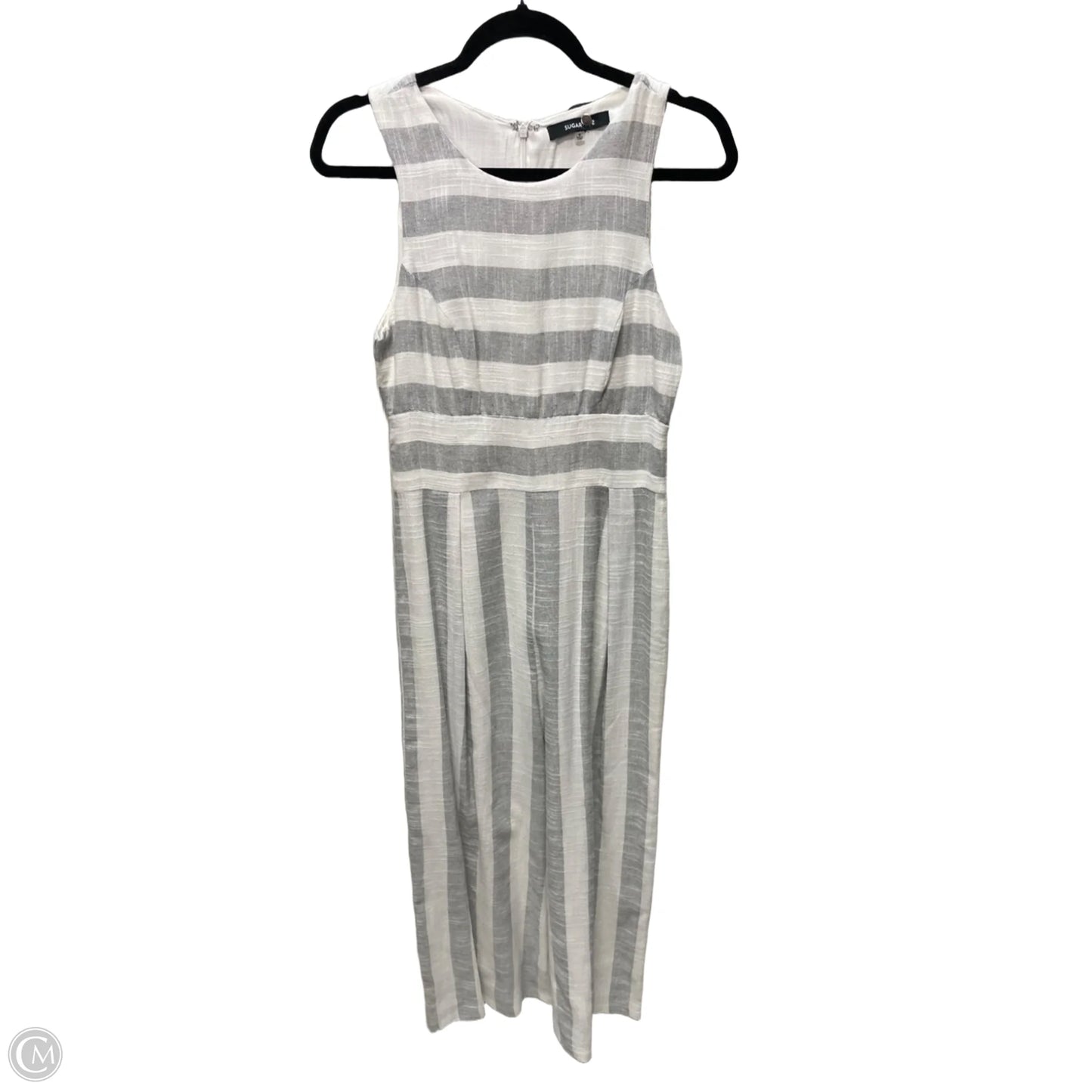 Jumpsuit By Sugar Lips In Grey & White, Size: S