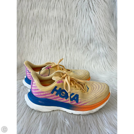 Shoes Athletic By Hoka In Blue & Orange, Size: 9