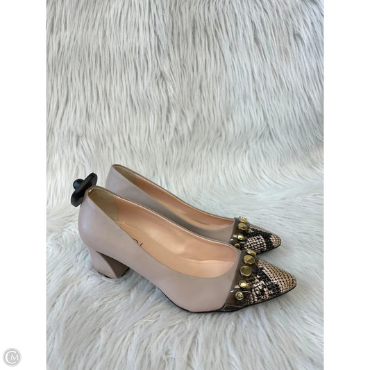 Shoes Heels Block By Agl In Tan, Size: 6.5