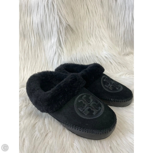 Slippers Designer By Tory Burch In Black