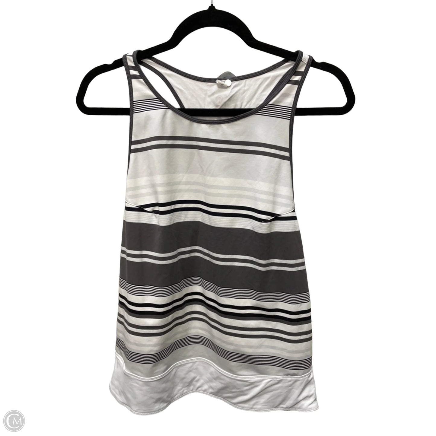 Athletic Tank Top By Lululemon In Striped Pattern, Size: M
