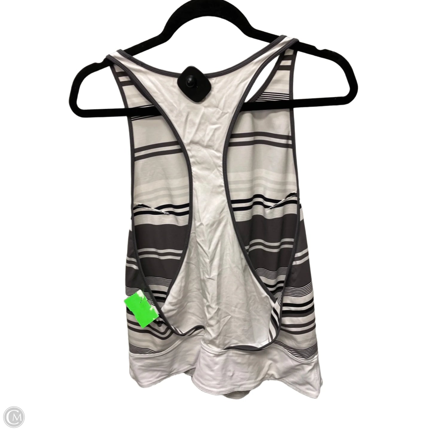Athletic Tank Top By Lululemon In Striped Pattern, Size: M