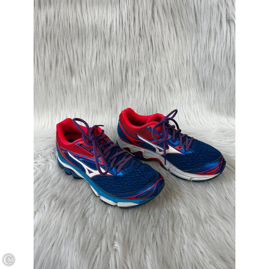 Shoes Athletic By Mizuno In Blue & Pink, Size: 7.5