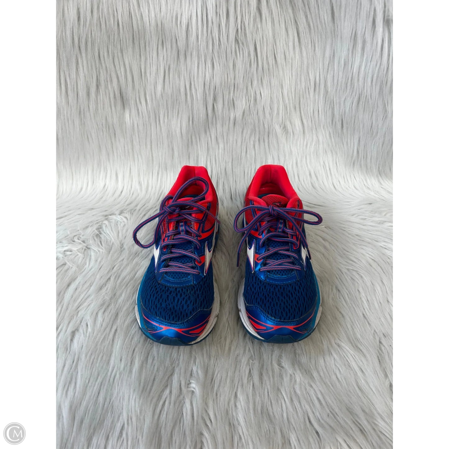 Shoes Athletic By Mizuno In Blue & Pink, Size: 7.5