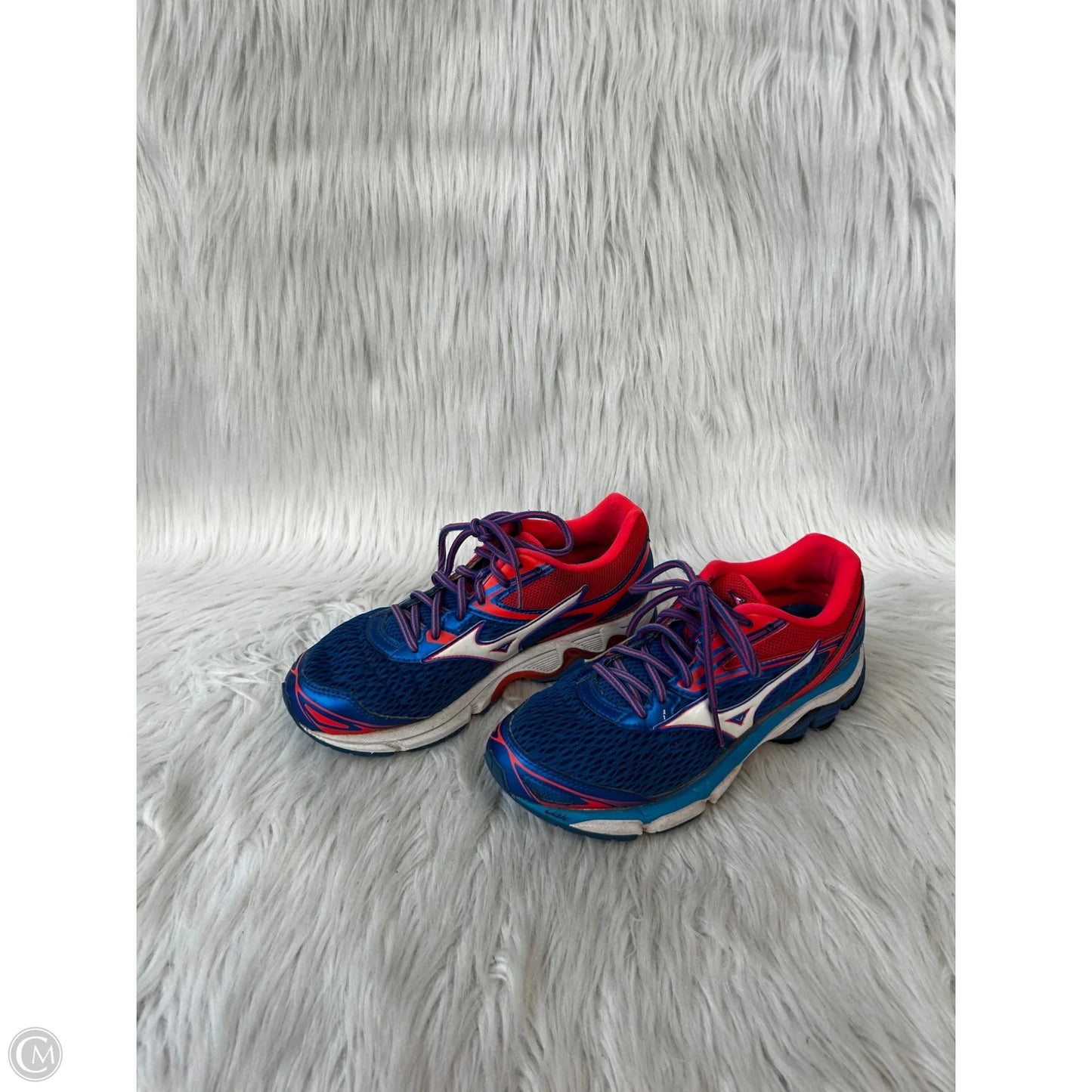 Shoes Athletic By Mizuno In Blue & Pink, Size: 7.5
