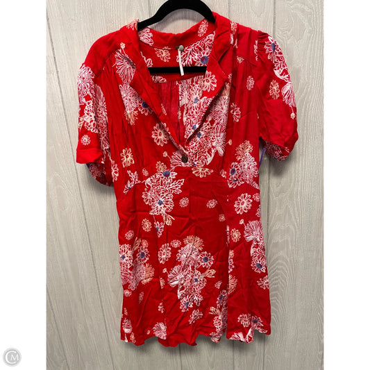 Dress Casual Short By Free People In Floral Print, Size: L