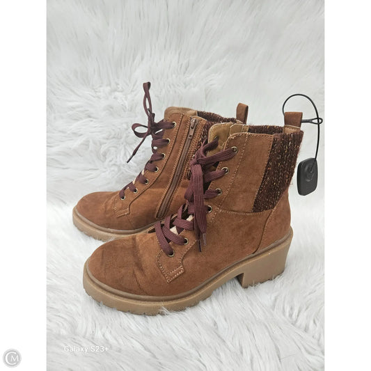 Boots Combat By Clothes Mentor In Brown, Size: 11