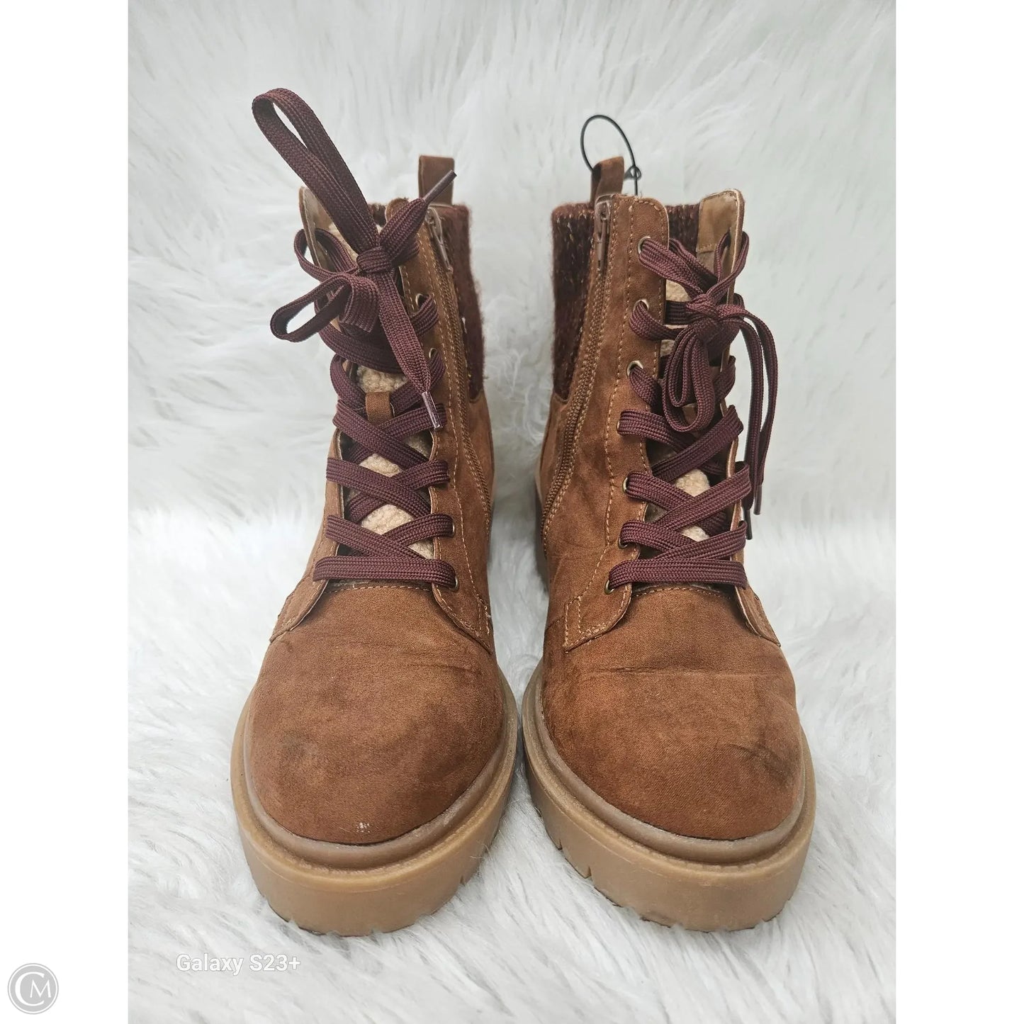Boots Combat By Clothes Mentor In Brown, Size: 11