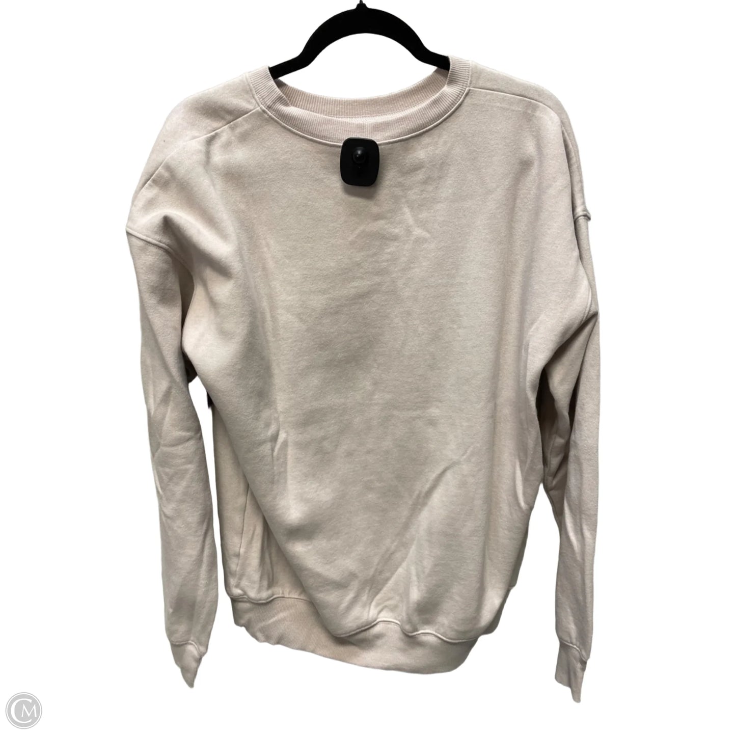 Sweatshirt Crewneck By Clothes Mentor In Cream, Size: L
