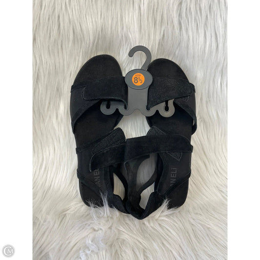 Sandals Flats By Vaneli In Black & White, Size: 8.5