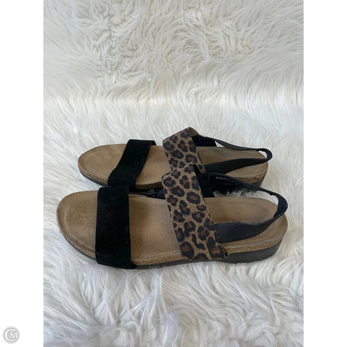 Sandals Heels Wedge By Munro In Animal Print, Size: 9