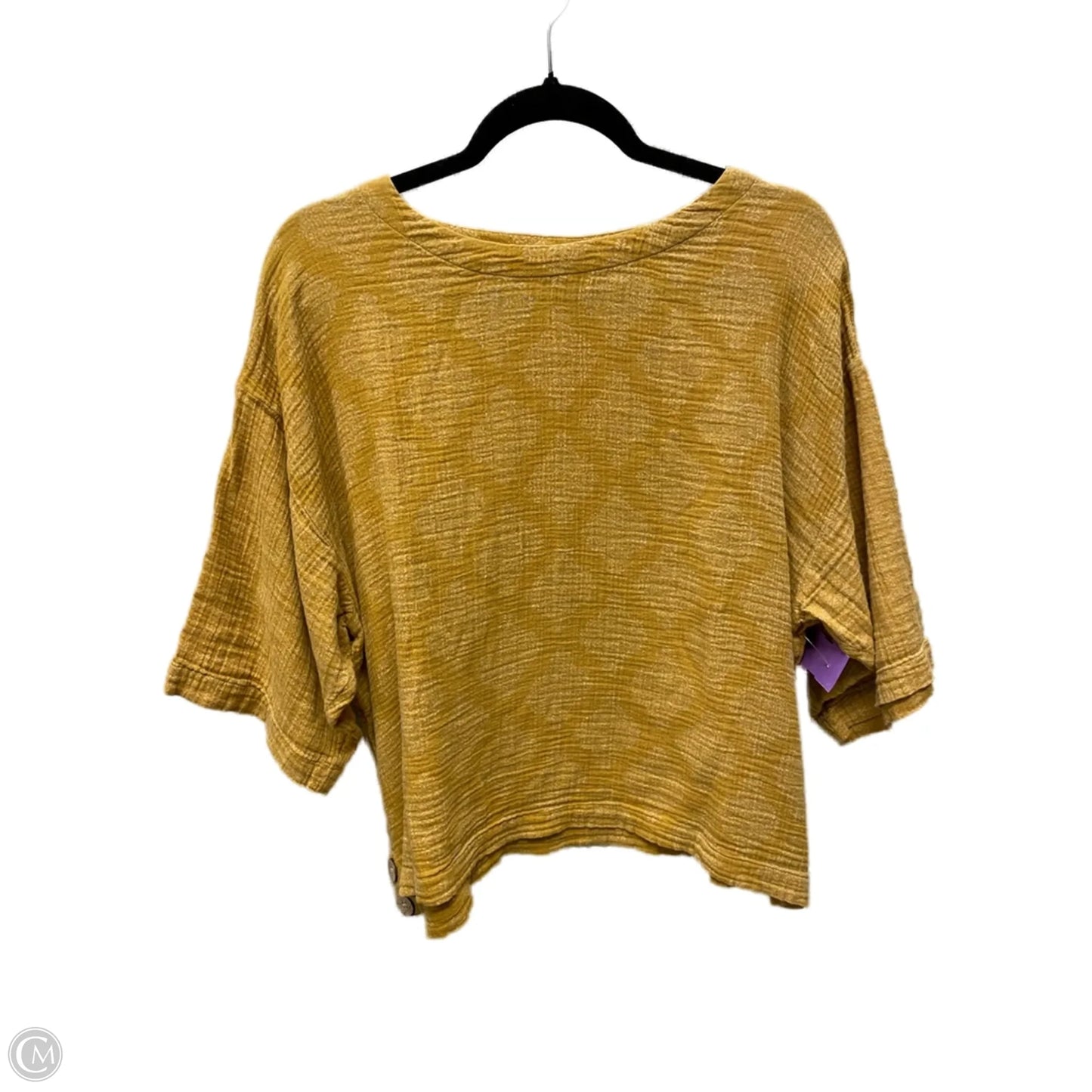 Top 3/4 Sleeve By Pure Jill In Yellow, Size: Xs