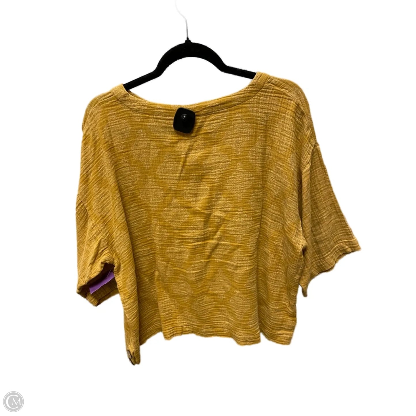 Top 3/4 Sleeve By Pure Jill In Yellow, Size: Xs