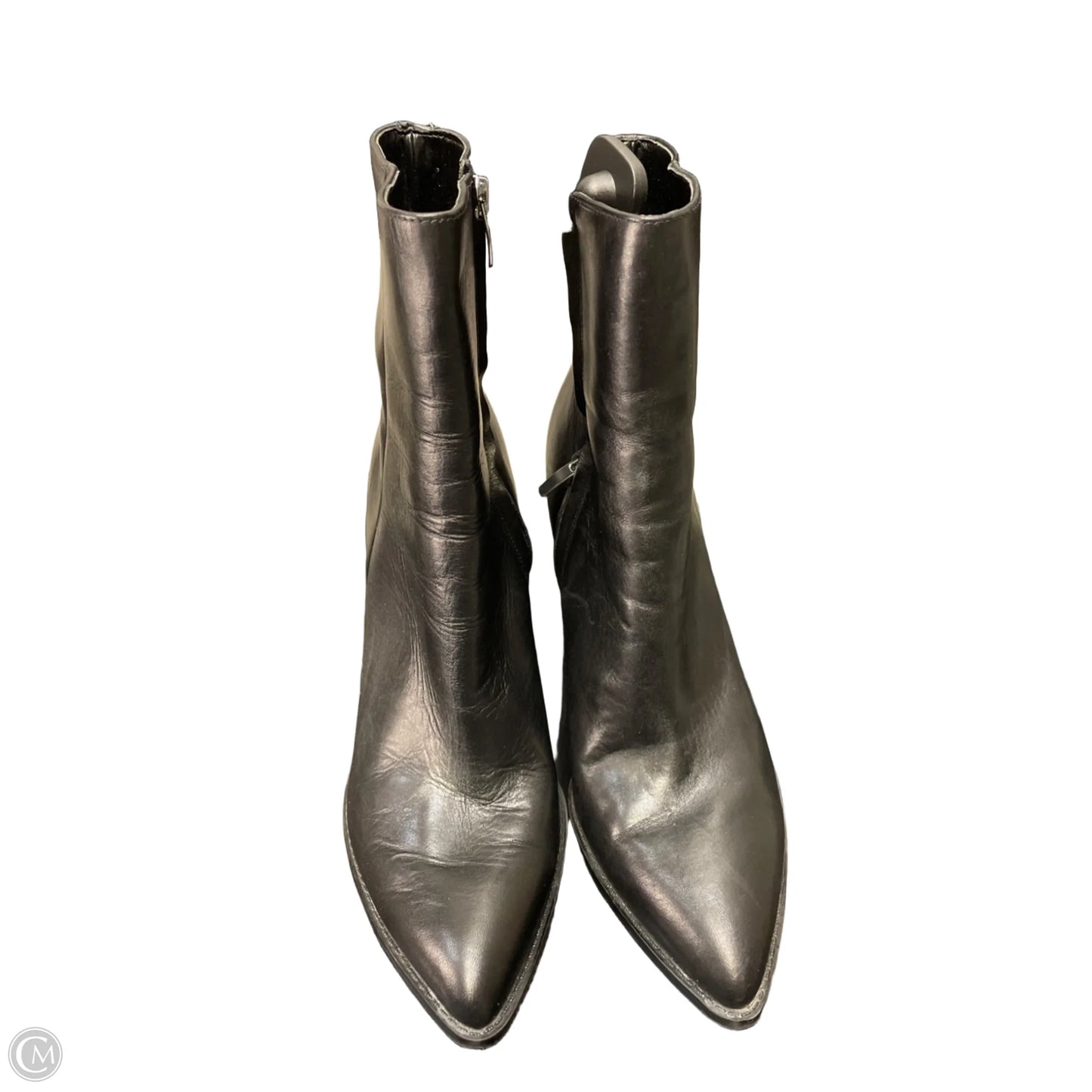 Boots Ankle Heels By Nine West In Black, Size: 10