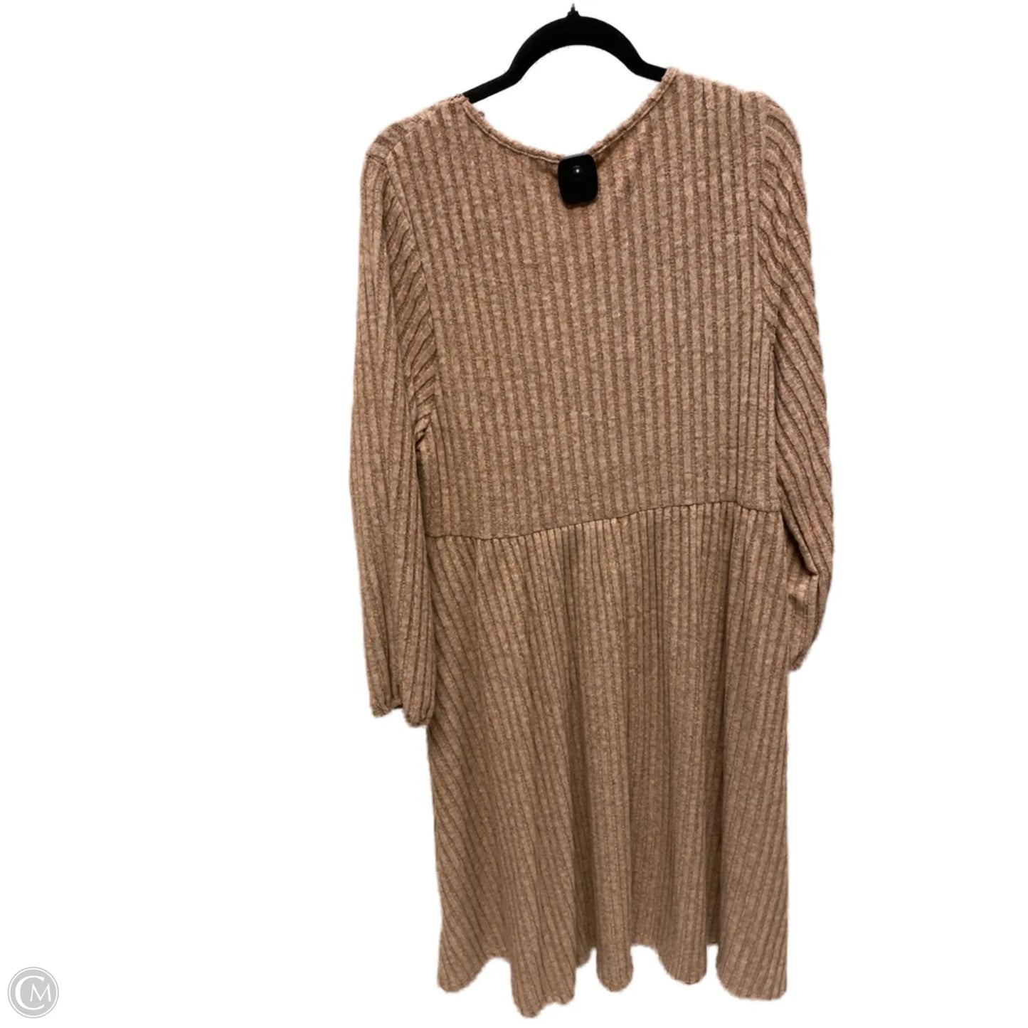 Dress Casual Short By Shein In Tan, Size: 4x