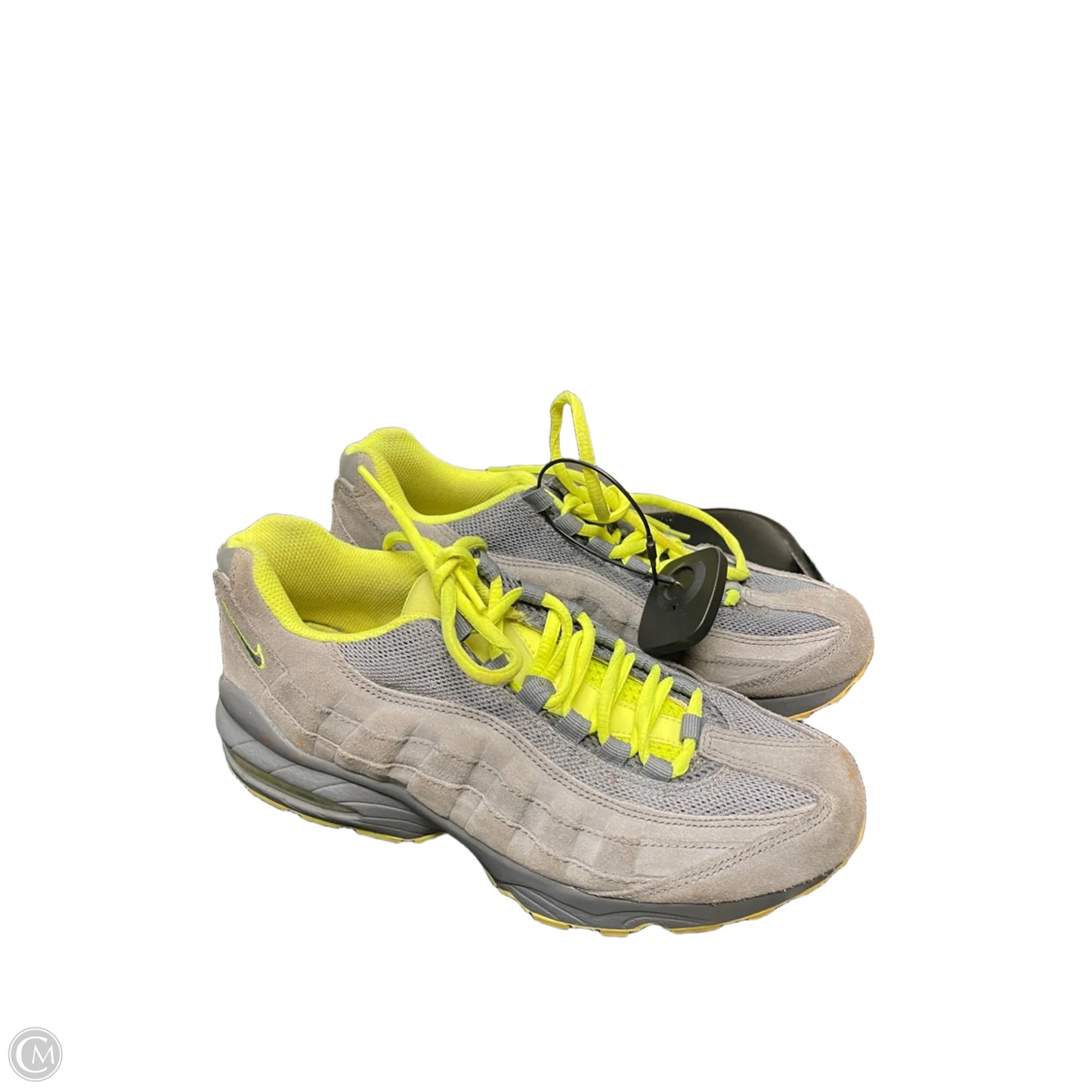 Shoes Sneakers By Nike In Green & Grey, Size: 8